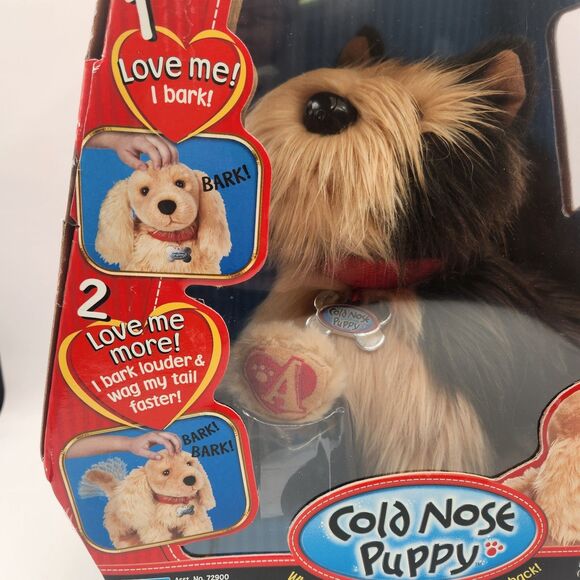 Playmates Amazing Pets Cold Nose Puppy Yorkshire Terrier Open Box Barks Wag Tail - Picture 5 of 16